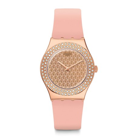 SWATCH Montre Analogique Quartz Irony Medium YLG140 Pink Confusion