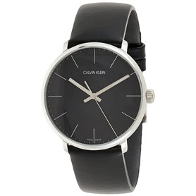 Calvin Klein Quartz Montre avec Bracelet en Cuir K8M211C1