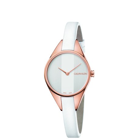 Calvin Klein Quartz Montre avec Bracelet en Cuir K8P236L6