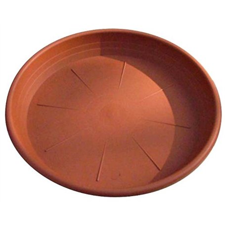 Veca Soucoupe cylindrique en Terre Cuite 22 cm pour Pot de Fleurs 24 cm