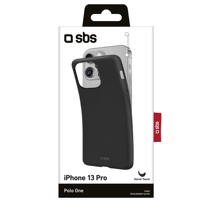 Image secondaire de SBS Coque de protection en silicone pour iPhone 13 Pro Noir