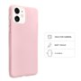SBS Coque iPhone 12/12 Pro Rose Powder Pantone 698 C Etui Souple Flexible Anti-Rayures Coque Mince et Confortable à Tenir dans V