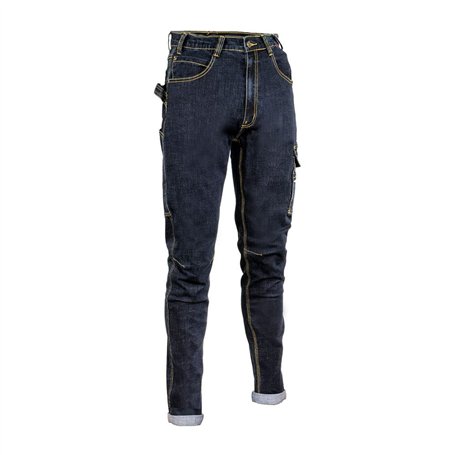 Cofra V495-0-00.Z58 CABRIES Jean 70% coton 28% polyester 2% élasthanne 330G-M2 Bleu jean Taille 58