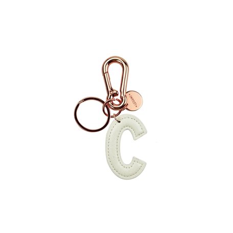 Legami INK0003 My Initial Porte-clés C Blanc Blanc, blanc, Taglia unica