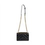 Pinko Sac love one mini bandoulière chevron brillant 100074 A1UR Z99Q noir, Noir