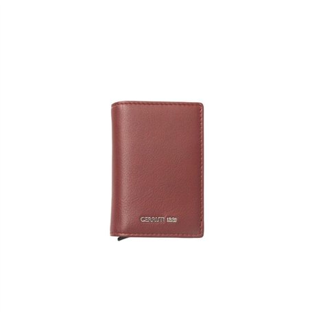 Cerruti 1881 Élégant Portefeuille Homme en Cuir de Veau Rouge, Rouge, rouge