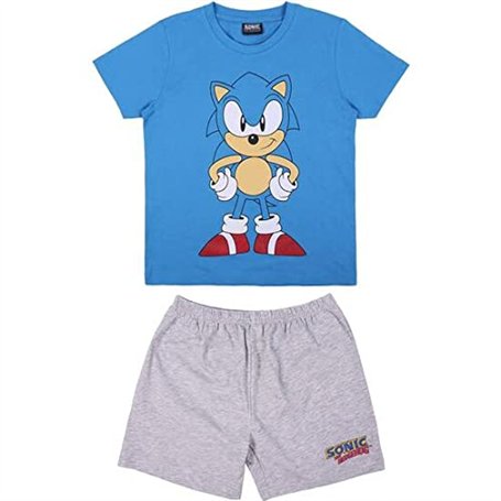 Cerdá 203608 Pyjama Court Simple Jersey Sonic Multicolore 2 x 20 x 25 cm