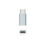 Nanocable 10.02.0011 - Adaptateur USB-C vers Micro USB, USB-C/M-M-Micro B/H, Aluminium, Gris