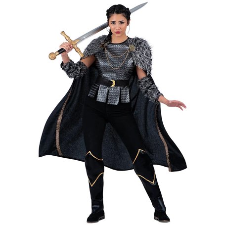 VIVING Déguisement de femme viking M (Tunique, cape, couvre-bottes et manchons) (209830)