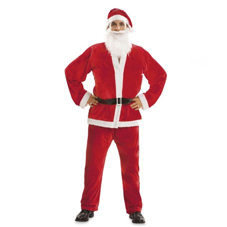 viving Déguisement de Père Noël chapeau, barbe, veste, ceinture et pantalon Taille XXXL (1)