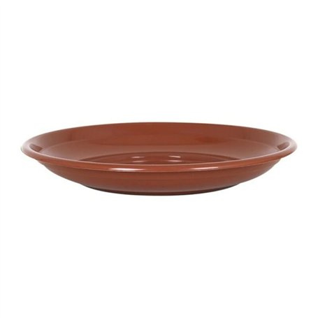 INDE 123834 Soucoupe pour Pot de Fleurs en céramique Marron