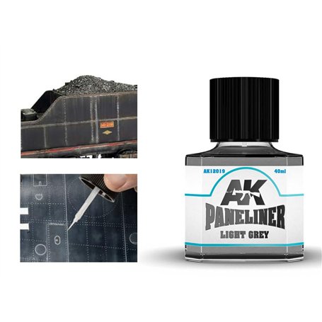 AK Weathering PANELINER AK12019 Light Grey (40ml)