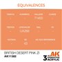 AK Acrylics 3Gen AFV AK11382 British Desert Pink ZI (17ml)