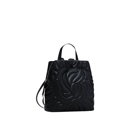 Desigual Accessoires PU, Mini Sac à Dos en polyuréthane Femmes, Noir, Einheitsgröße