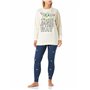 CERDÁ LIFE'S LITTLE MOMENTS Femme Pyjama Femme D'hiver Baby Yoda [ The Mandalorian ] 100% Coton avec T-shirt et Pantalon - Licen