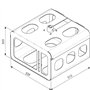 Vogel's Professional PPA 320 - Composant de Montage (boîtier) pour projecteur - Acier - Argent - montable au Plafond - pour Prof