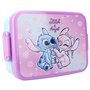 Vadobag STITCH ANGEL Boîte à goûter en plastique avec couvercle - dimensions 16x13x5cm DISNEY Original Lilo et Stitch