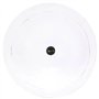 Lampe suspendue industrielle vintage ronde 25 W E27 41 cm Blanc
