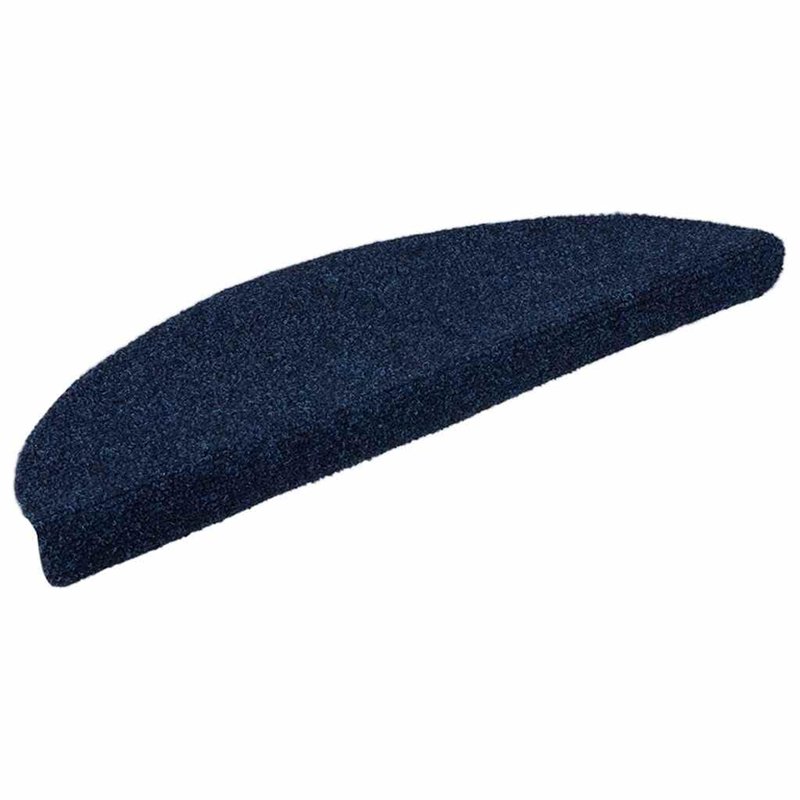 vidaXL - Selbstklebende Treppenmatten 15 Stk. Navy 56x17x3cm Nadelvlies