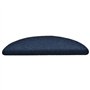 vidaXL - Selbstklebende Treppenmatten 15 Stk. Navy 56x17x3cm Nadelvlies