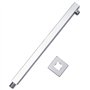 Bussandri Exclusive - Bras de douche carré 40 cm acier inoxydable 201 argent