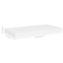 VidaXL Étagères murales flottantes 2 pcs Blanc 50x23x3,8 cm MDF