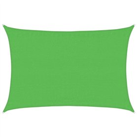 Bussandri Voile d'ombrage en polyéthylène haute densité 160 g/m² Vert clair 3,5 x 4,5 m