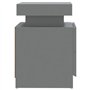 vidaXL Comodino Grigio 45x35x52 cm in Truciolato