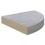 VidaXL Étagères d'angle murales 4 pcs Gris béton 25x25x3,8 cm MDF
