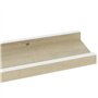 VidaXL Étagères murales 4 pcs Blanc et chêne Sonoma 60x9x3 cm