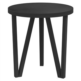 Table à thé Noir Ø35 cm MDF