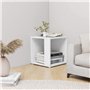 Tavolino Bianco 33x33x34,5 cm in Legno Multistrato