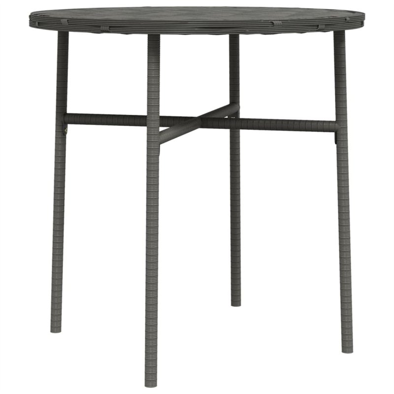 vidaXL Table basse de Thé Gris 45 cm en Polyrotin