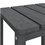 vidaXL Table de jardin Adirondack Anthracite 38 x 38 x 46 cm HDPE