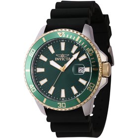 INVICTA Pro Diver 46134 Montre Homme - Entanche - Analogique - Mouvement à Quartz - Acier Inoxydable avec Cadran Vert - 45mm INVICTA Pro Diver 46134 Montre Homme - Entanche - Analogique - Mouvement à Quartz - Acier Inoxydable avec Cadran Vert - 45mm
