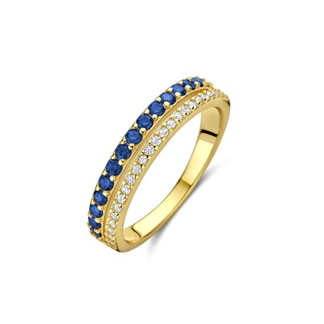 Bague Femme New Bling 9NB-1576-56 16 Doré Bleu