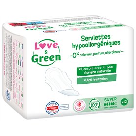 Love & Green Serviettes hygiéniques