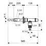 Schell 039950399 Polar II Robinet Mural extérieur résistant au Gel sans aérateur Chromé Mat