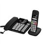 Gigaset DL780 Plus Téléphone analog/dect Identification de l'appelant Noir [Version Allemande]