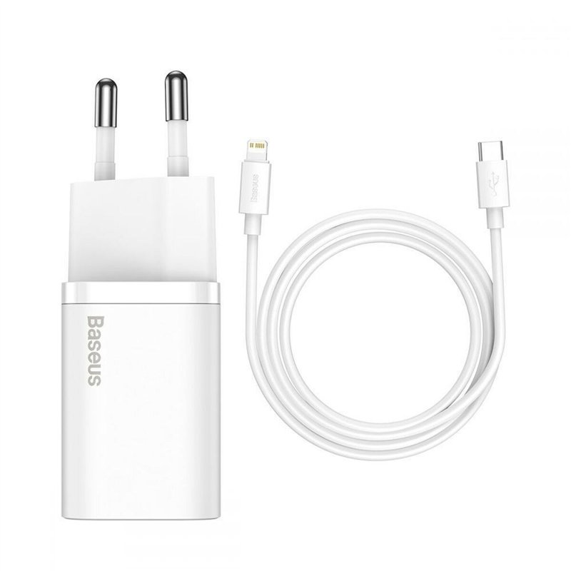 Chargeur mural Baseus TZCCSUP-B02 Blanc 20 W (1 Unité)