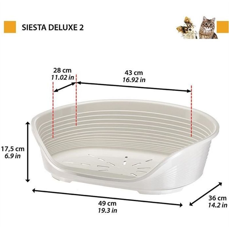 Image secondaire de Corbeille - FERPLAST - SIESTA DELUXE 2 - Gris clair