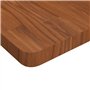 Dessus de table carré Marron foncé 50x50x4cm Bois chêne traité
