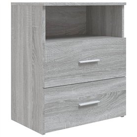 Comodino Grigio Sonoma 50x32x60 cm