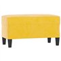 Bussandri Exclusive - Banc 70x35x41 cm velours jaune