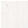 vidaXL Support de moniteur en pin massif Blanc 100 x 27,5 x 15 cm