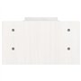 vidaXL Support moniteur en bois de pin massif Blanc 100 x 27 x 15 cm
