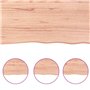 vidaXL Dessus de Table, Remplacement du Plateau de Table avec Bord Vif, Tableau de Bricolage Intérieur, Bois Massif Traité Bordu