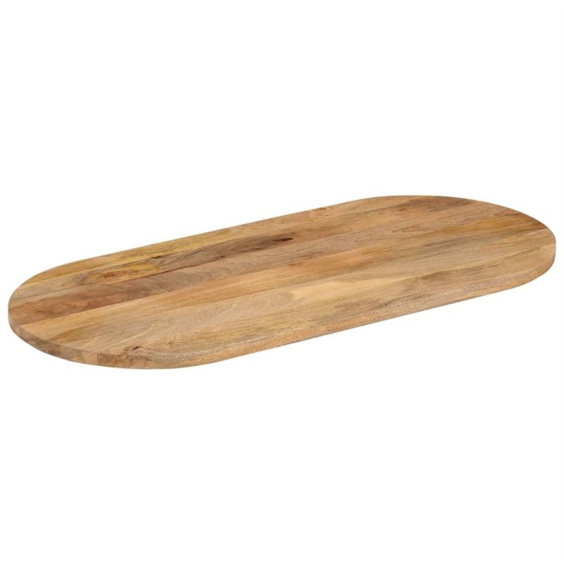 Image secondaire de vidaXL Dessus de Table, Dessus de Table de Remplacement, Dessus de Rechange Salle à Manger, 80x40x2,5 cm Ovale Bois Massif de Ma