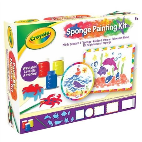 Kit de peinture a l'éponge - CRAYOLA - Des 5 ans