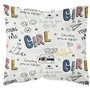 Housse de couette enfant 140x200 cm avec 1 taie d'oreiller 63x63 cm Parure de lit Polyester First 1.11